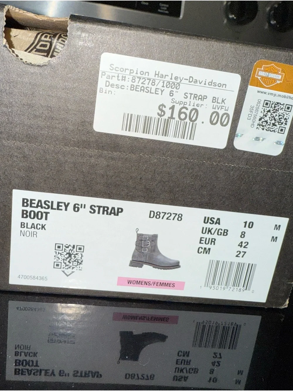 Harley-Davidson Black and Brown Men’su Lace-Up Riding Boots